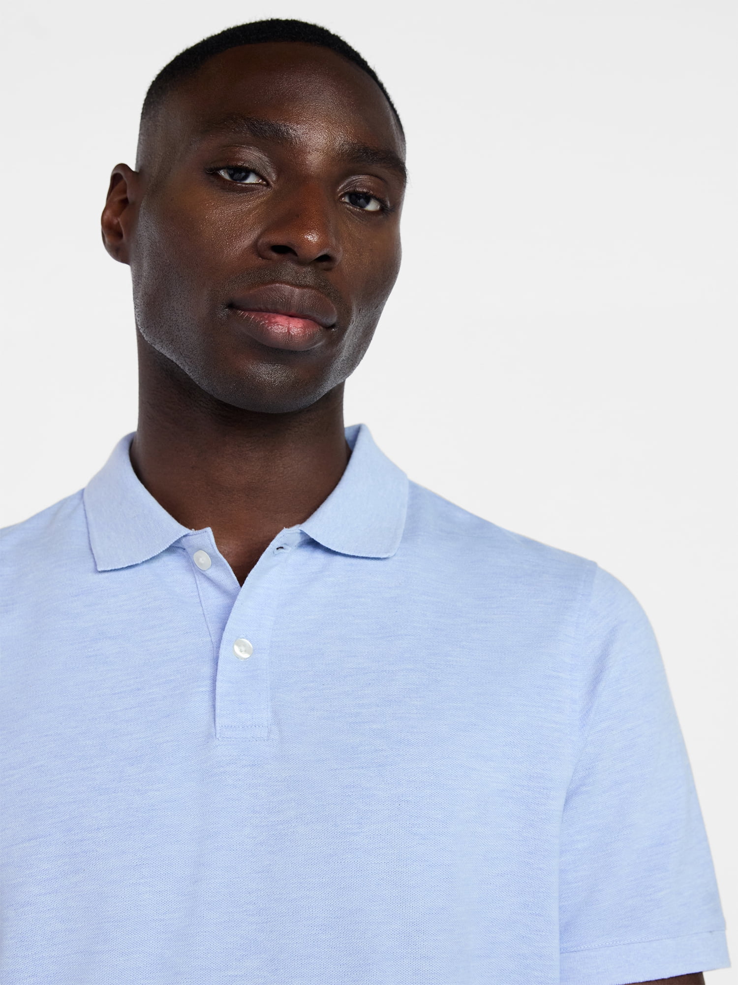 George Men's and Big Men's Classic Fit Pique Polo with Short Sleeves, Sizes XS-3XL, LT-4XLT, 2XB-6XB