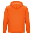 thumbnail image 6 of Afuyipoi Young Men's Hoodie Full Zip Hooded Jacket, Slim Fit Warm Winter Athletic Sweatshirt Orange XL, 6 of 6