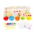 thumbnail image 1 of Juguetes Educativos Tempranos De Madera Tablero De Madera Conteo De Matemáticas Juego De Aprendizaje Multifuncional Con Palillos Y Clip Para Niños Pequeños Niños En Casa Sweethay FN002205-00, 1 of 6