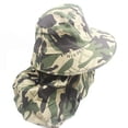 thumbnail image 2 of Joernso Unisex Camo Anti-UV Breathable Wide Brim Outdoor Fishing Hat with Face Neck Flap, 2 of 7