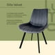 thumbnail image 3 of Comedor 4 Silla Velvet Mesa Cristal Minimal Estructura Acero gris, 3 of 8