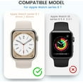 thumbnail image 2 of [2 in 1] for Waterproof Apple Watch Screen Protector Case Series 8 & 7 41mm,360 Protective PC Face Cover Built-in Tempered Glass, Front & Back Bumper for iWatch Series 8 & 7 Accessories, 2 of 5