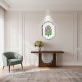 thumbnail image 5 of Handcrafted Floral Wall Art, Mirror Embellished Wooden Plaque, Traditional Indian Home Decor, 5 of 10