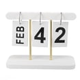thumbnail image 2 of Foldable Perpetual Flip Calendar, Desk Vintage Standing Calendar for, 2 of 8