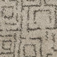 thumbnail image 5 of SAFAVIEH Belize Janine Abstract Plush Shag Runner Rug, Taupe/Grey, 2'3" x 11', 5 of 6