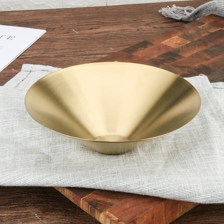 

Livesture Japanese Style Ramen Bowl 304 Stainless Steel Single Layer Korean Creative Bowl Golden 22