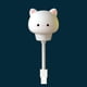 thumbnail image 4 of Luz nocturna decorativa portátil con control remoto regulable para armario de niños y bebés Gatito blanco, 4 of 8