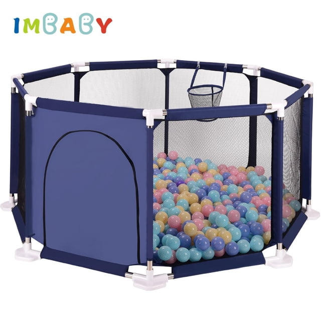 Playpen for Children Playpen Octagonal Large Area Kids Tent Pool Balls Baby Playpen Ball Pool for Baby Fence Kids Tent heqiyong LED