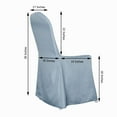 thumbnail image 2 of Efavormart 100PCS | Polyester Banquet Chair Covers  Banquet Chair Covers - Wedding Reception Banquet Party Restaurant - Dusty Blue, 2 of 10