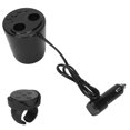 thumbnail image 2 of Adaptador de cargador de coche USB dual Transmisor FM Bluetooth Llamada manos libres 12-24 V Universal para automóvil, 2 of 8
