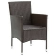 thumbnail image 2 of vidaXL Chaises de Salle à Manger de Jardin 4 Pcs Rotin Synthétique Brun, 2 of 5