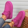 thumbnail image 4 of Womens Winter Boots With Zipper Warm Fur Lined Suede Platform Snow Boots Lightweight Snow Sneaker Boots for Ladies Anti Slip Ankle Boots Fall Boots Sales Clearance, 4 of 13