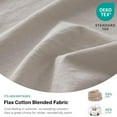 thumbnail image 2 of Simple&Opulence Linen Sheet Set-Linen Cotton Blend Bedding set-4 Pieces(1 Flat Sheet,1 Fitted Sheet&2Pillowcase)-Soild Color Collection,Soft & Cozy,Cooling Bedding- King Size, Linen/Beige, 2 of 8