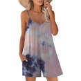 thumbnail image 1 of ORUYROP SNUGWIND Femmes Décontractée Sans Manches Lâches Combinaisons Réglables Shorts Stretch Romper avec Poches Poches, 1 of 4