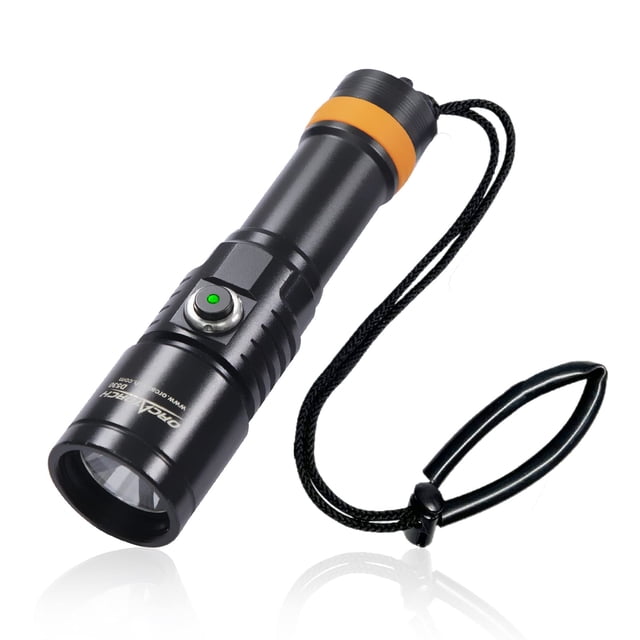 Lámpara de buceo ORCATORCH D530, 1300 lúmenes, haz de 8°, 150 m, resistente al agua