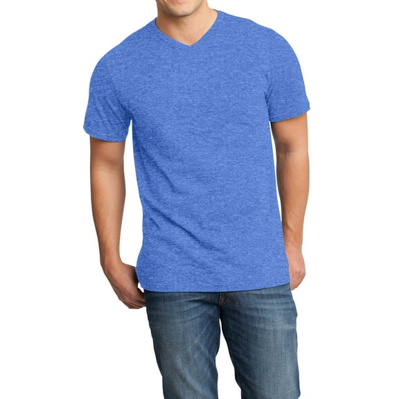 Mafoose Men's Young Very Important V-Neck Tee Heathered Royal X-Small