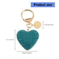 thumbnail image 5 of YIEMEEN Fashioinable Stylish Rhinestones Heart Shape Keychain Crystals Bag Ornament Car Keyring Accessory for Women Girls Gifts, 5 of 21