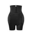 thumbnail image 3 of SWSMCLT Women's High Compression Shapewear Lifter Body Shaper Thigh Control Shapewear Shorts Butt Enhancing Hip Pads Black XX-Small, 3 of 5
