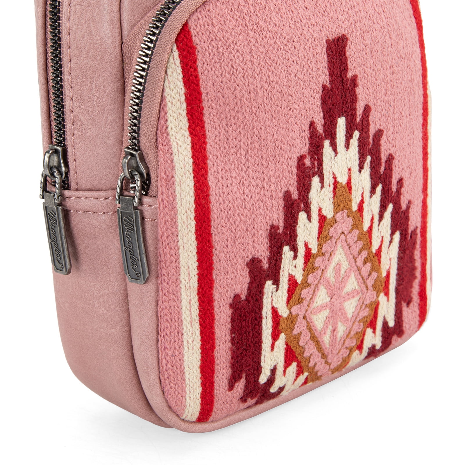 Wrangler Aztec Sling Bag for Women Western Knitted Crossbody Purse and Chest Bag With Adjustable Strap