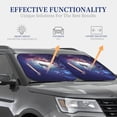 thumbnail image 4 of Sikiie Planets Stars And Galaxies Print Foldable Car Windshield Sun Visor, Car Window Sunshade Suitable for Sedan, SUV and Truck Car Accessories-Large, 4 of 6