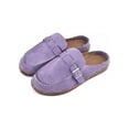 thumbnail image 3 of Crocowalk Womens Slide Buckle Footbed Sandals Slip on Flat Shoes Moccasins Loafers, 3 of 8
