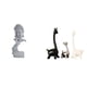 thumbnail image 1 of Estatua de jirafa de Buda Gautama, figura de meditación de cerámica, escultura coleccionable de Shakyamuni, centro de mesa, escritorio creativo modern, 1 of 8