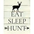 thumbnail image 2 of Robinson, Carol 26x32 Gold Ornate Wood Framed with Double Matting Museum Art Print Titled - Eat Sleep Hunt, 2 of 4