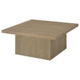 thumbnail image 4 of Coaster Devar Square Engineered Wood Cocktail Coffee Table in Latte, 4 of 8