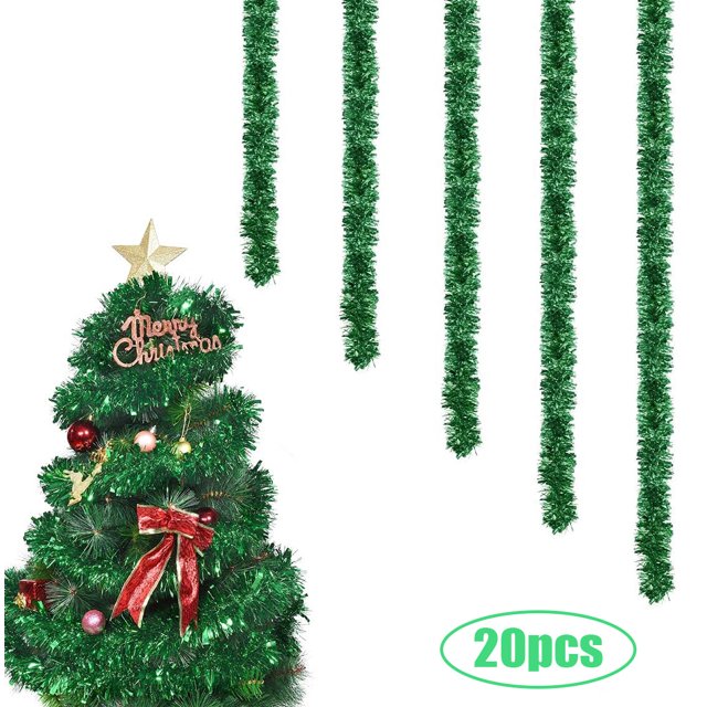 Juego de 20 piezas de corona de alambre navideña, corona de alambre trenzado, decoración de árbol de Navidad, cumpleaños, boda, decoraciones de Año Nuevo, suministros para fiestas