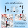 thumbnail image 4 of 8Pcs Drone Propeller Blades Set, 4022F Colored Wing Replacement Spare Parts Accessories Compatible with FLIP Drones, 4 of 7