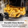 thumbnail image 3 of Aria Air Fryer, Non-Stick Ceramic Build, Dishwasher Safe Ceramic Non Toxic Large Sized Airfryer Basket, Touchscreen Display & Auto Shutoff, BPA & Tef, 3 of 6