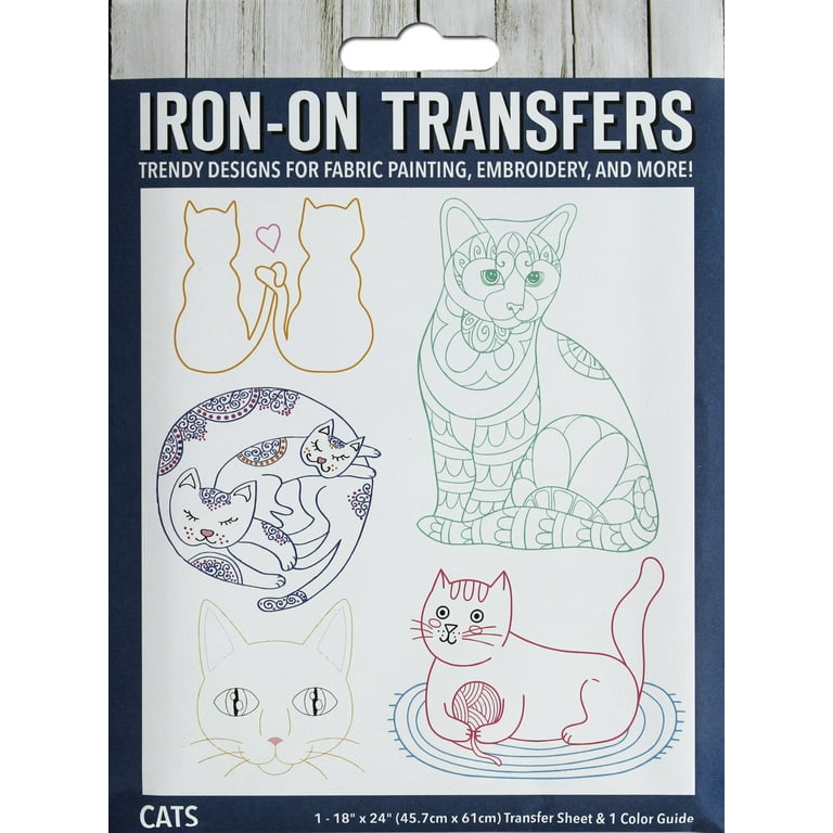 Catstellations Iron-On Embroidery Transfers – Crafty Wonderland