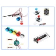 thumbnail image 2 of Controlador USB de 2 jugadore 2X 5Pin Stick + 4X 28mm Botón pulsador + 16x 3.3cm s Arcade Piezas de kits de bricola rojo azul Baoblaze joystick arcade controlador usb, 2 of 8