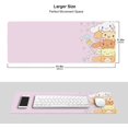 thumbnail image 6 of Kawaii Large Pink Mouse Pads with Design Novelty Anime Keyboard Pad Non-Slip Extended Full Desk Cute Keyboard Mat Waterproof XXL Gaming Mousepad for Girl Gift Notebook Office Pad Computer 11.8x31.5In, 6 of 6