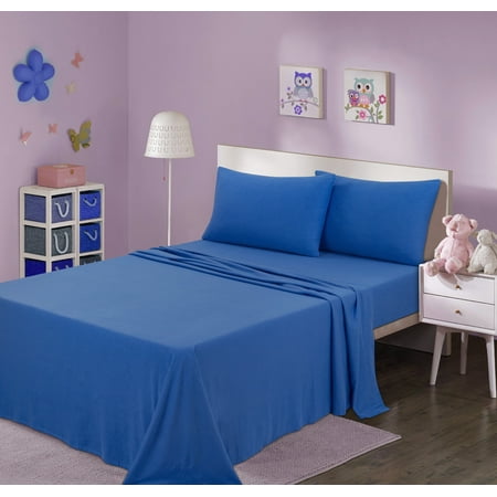 Your Zone Jersey Solid Color Sheet Set, Multiple Colors