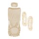 thumbnail image 5 of Fundas de asiento para silla de oficina elásticas, funda para reposabrazos, protector de asiento lavable, Blanco lechoso, 5 of 9