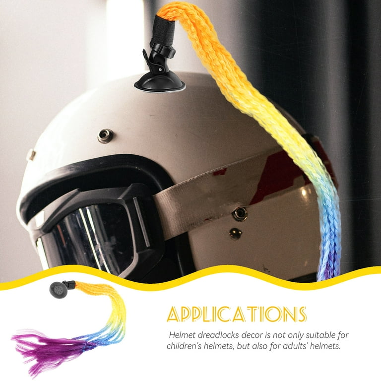 Helmet Dreadlocks Ornament Decoration Motorcycle Bike Helmets Accessories Accessory High Temperature Wire