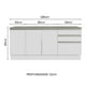 thumbnail image 3 of Mueble Madesa Modulo para Baño Gabinete Lavabo 180 cm BB, 3 of 5