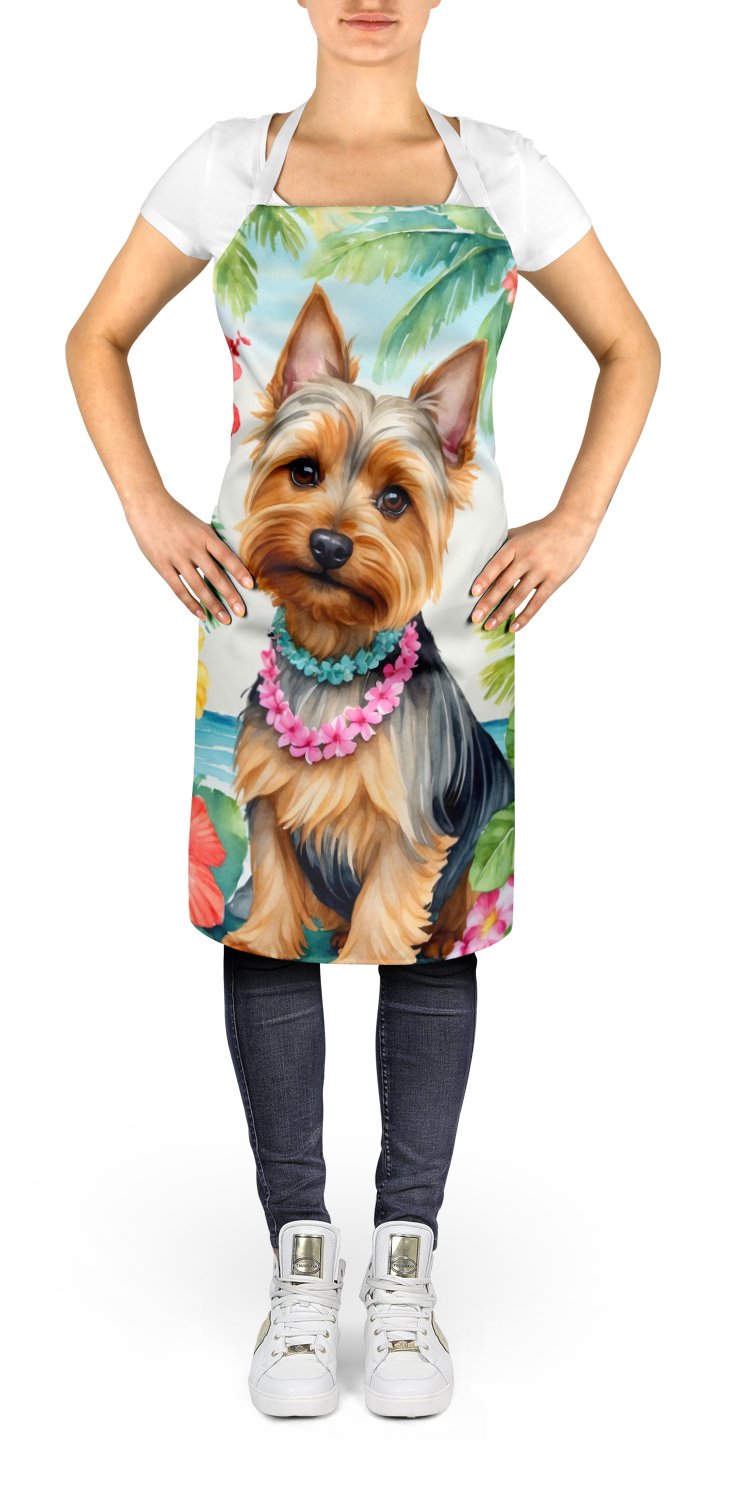 Silky Terrier Luau Apron 27 in x 30 in