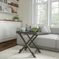thumbnail image 6 of Lavish Home Folding TV Tray Table - Contemporary Side Table with Removable Tray Top (Gray), 6 of 8