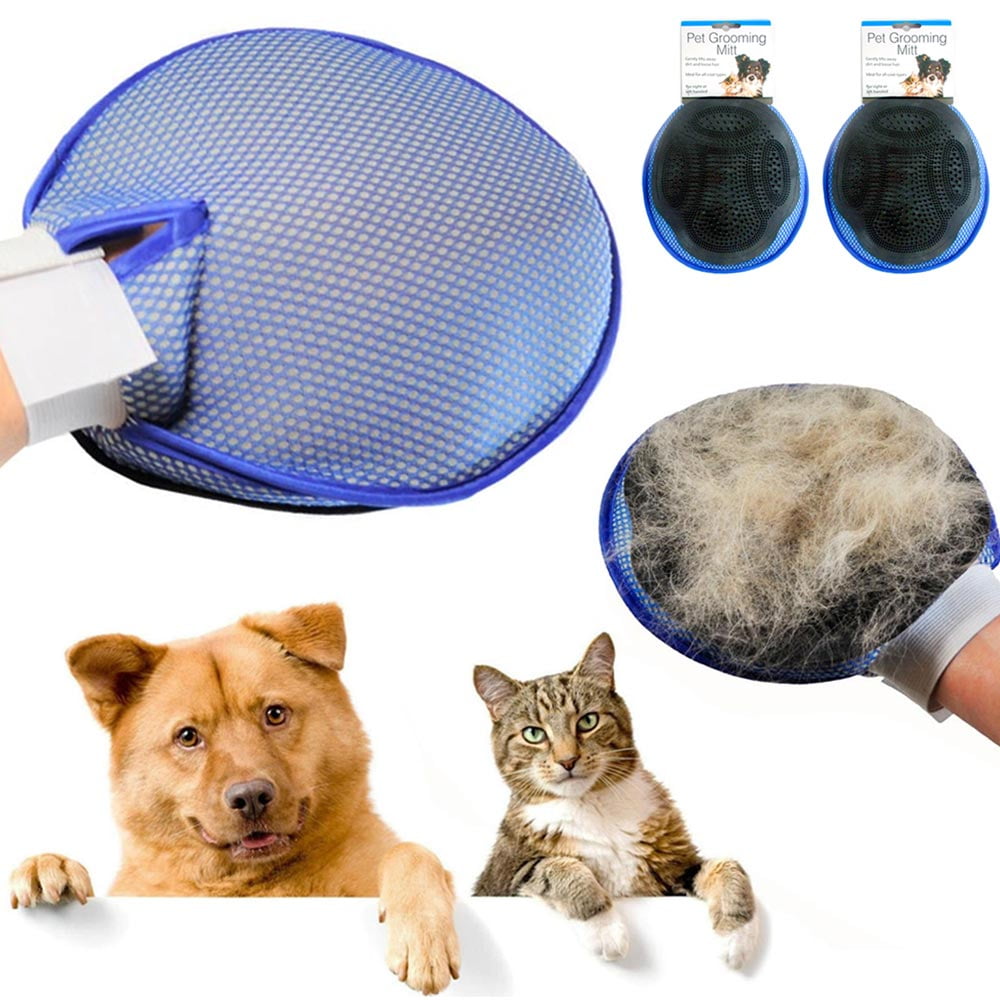 Cleaning Brush Magic Glove Pet Dog Cat Massage Hair Removal Grooming Groomer 