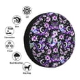 thumbnail image 4 of Sikiie Pink purple rainbow flower butterfly PVC Leather Spare Tire Wheel Cover Spare Tire Cover, for Car Truck SUV Camper Trailer Universal Fit(14-17in)-16 inch, 4 of 6
