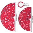 thumbnail image 3 of Coolnut Valentine's&nbsp;Day Love Heart&nbsp;Tree&nbsp;Skirt Double&nbsp;Layers Xmas Tree Skirts, Valentine's&nbsp;Day Holiday Party Indoor Outdoor Home Office Ornaments, 36", 3 of 6
