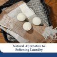 thumbnail image 3 of Dryer Balls -    Fabric Softener - , Saves  Time and Energy - Soften Clothes Naturally -  for Up to 3  - White (Pack of 3), 3 of 6