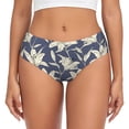 thumbnail image 1 of Balery Lilies Flowers Ropa Interior de Algodón para Mujer con Dibujo – Braguitas Cómodas y Elásticas, Estilo Clásico-4X-Large, 1 of 6