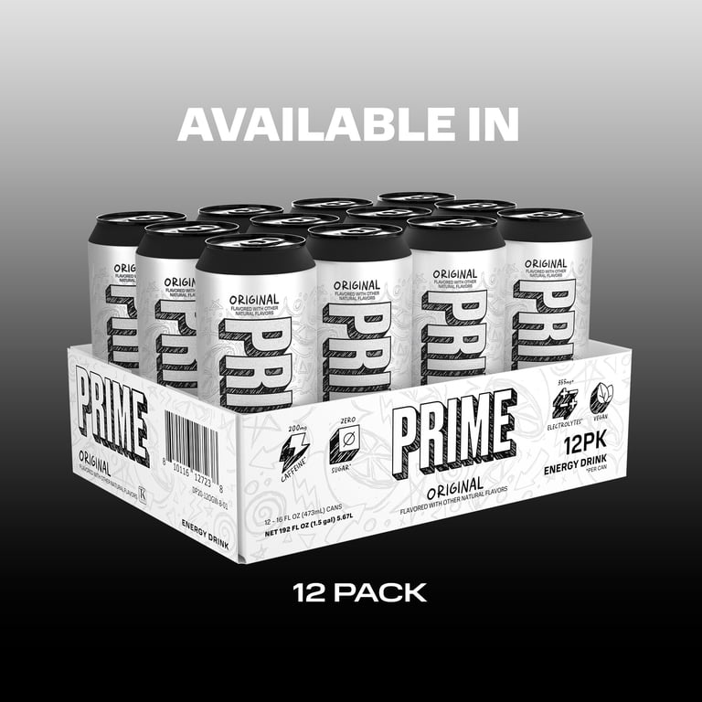 Prime Energy Drink Original, 16 fl oz, 12 Pack photo 7