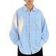 thumbnail image 1 of Ceisia Men's Oversize Striped Gradient-Print Long-Sleeve Button-Down Shirt for Spring/Summer Casual Gift, 1 of 5