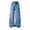 X1 Blue, variant on Ticikt Baggy Jeans for Girls Wide Leg High Elastic Waisted Cute Bow Denim Y2k Pant Trendy Boyfriend Skater Streetwear,Color:Grey,6-7 Years