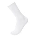 thumbnail image 2 of Unisex Boys Girls Knit Mid Calf Socks Solid Color Soft Stretchy Socks Kids Simple Comfy Uniform Socks for Daily Wear White 5-13 Years, 2 of 5