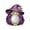 Purple-A, variant on QIUXUJ - 30cm Halloween Witch Mouth Wooden Wall Mirror, Halloween Home Decor, Spooky Goblin Face Hanging Mirror Ornament, Halloween Decorations Indoor for Bathroom & Kitchen Wall Art (F)